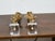 Brass Pair of 19th Century Rococo Revival Giltwood Floral Carvings on Lucite Bases For Sale - Image 8 of 8