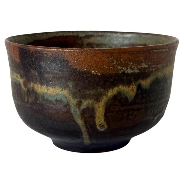 Fine Ceramic Tea Bowl with Brilliant Glaze by Toshiko Takaezu For Sale - Image 9 of 13