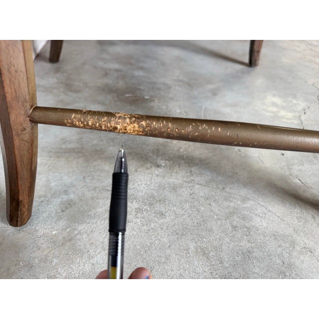 Antique French Country Carved Back Arm Settee For Sale - Image 12 of 12