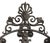 French Antique Black Iron Architectural Grille Salvage Element For Sale - Image 3 of 3