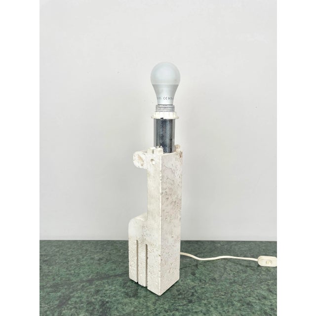 Giraffe Table Lamp in Travertine by Fratelli Mannelli, Italy, 1970s For Sale - Image 16 of 18