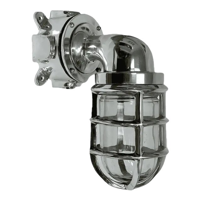 Nautical Wall Sconce, Aluminum (No Cover) For Sale