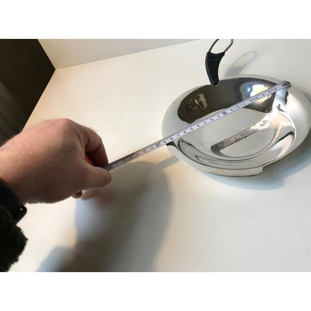 Danish Silver Plated Dish by Carl F. Christiansen, 1950s For Sale - Image 6 of 8