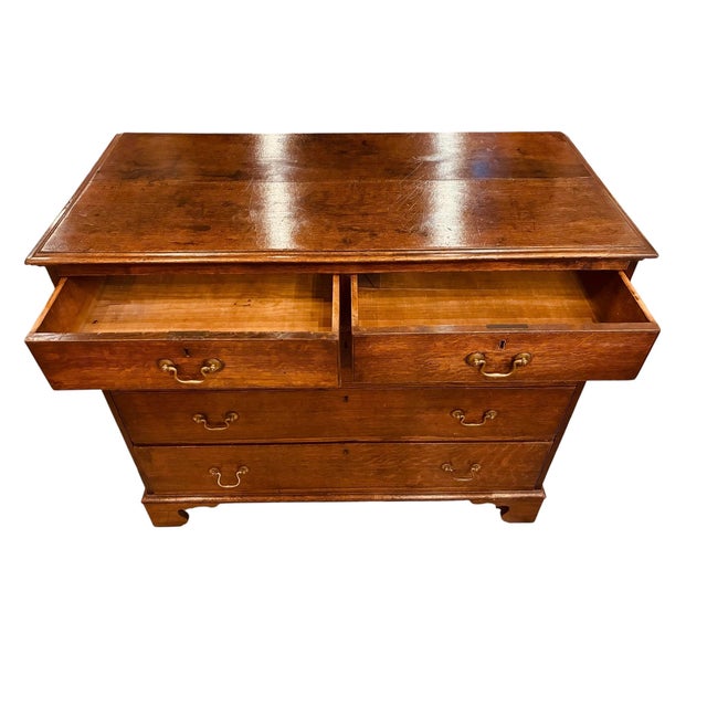 Traditional Antique Georgian Style Chest of Drawers For Sale - Image 3 of 6