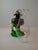 Antique Emerald Green Glass Kerosene Finger Lamp 4-Panel Portrait Pilgrim For Sale - Image 10 of 18