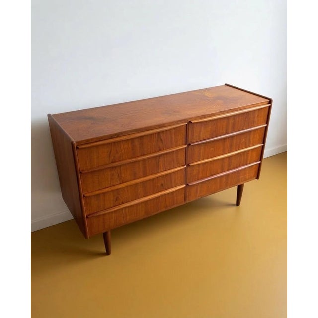 Danish Teak Double Sideboard, 1950s For Sale - Image 4 of 4