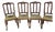 Vintage Solid Oak French Provincial Style Needlepoint Chairs - Set of 4 For Sale