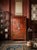 Early 19th Century Early 19th Century Hand Painted Red Lacquer Cabinet For Sale - Image 5 of 7