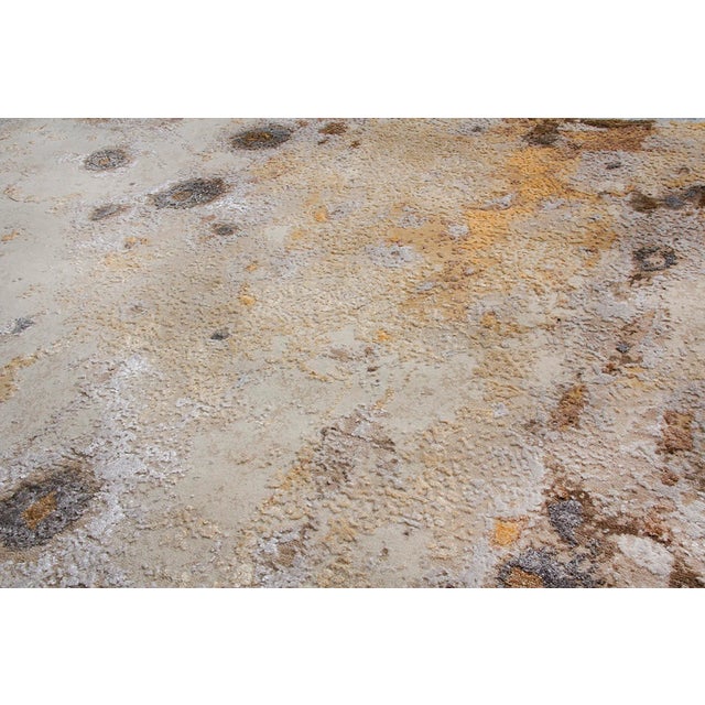 Modern Rug & Kilim’s Modern Abstract Rug in Beige/Brown, Golden All Over Pattern For Sale - Image 3 of 5