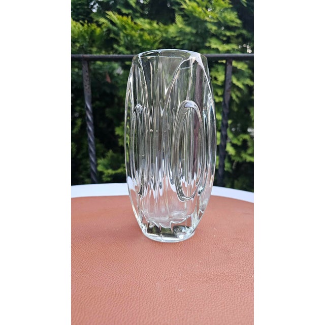 Glass Vase by Rudolf Schrötter for Rosice Glassworks, 1950s For Sale - Image 6 of 7