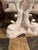 Painted Round Dolphin Pedestal Dining Table For Sale - Image 4 of 12