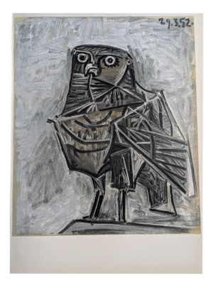 Pablo Picasso, The Owl, Limited Edition Photolithograph, 1954