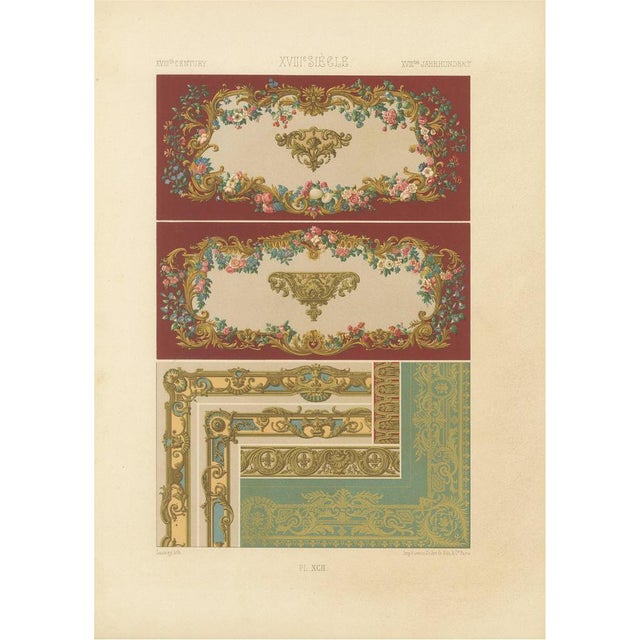 Lassus after Albert Racinet, XCIII of L’Ornement Polychrome, 1869, Paper For Sale - Image 11 of 11