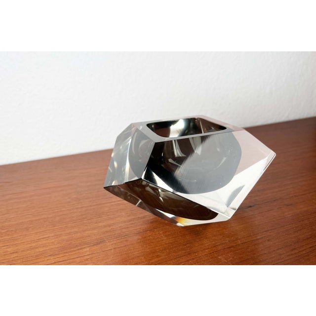 Glass Vintage Italian Sommerso Murano Glass Bowl, 1970s For Sale - Image 7 of 18