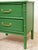 Mid 20th Century Mid 20th Century Emerald Faux Bamboo Nightstand For Sale - Image 5 of 12
