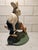 Vintage Cast Iron Gardening Rabbit With Wheelbarrow Doorstop/Bookend For Sale In Charlotte - Image 6 of 10