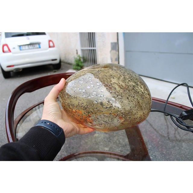 Pulegoso Murano Glass Table Lamp from Veart, 1970, in Flawless conditions. Designed 1970 to 1979 This piece has an...