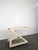 White Lacquered and Smoked Glass Z-Shaped Rolling Serving Cart, 1970s, in Very Good conditions. Designed 1970 to 1979