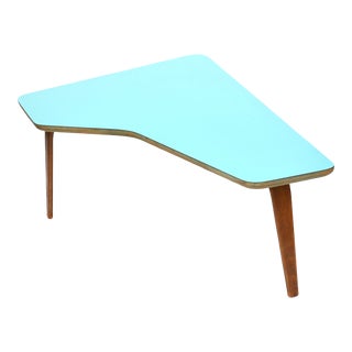Mid Century Scandinavian Laminate Wood Coffee Table For Sale
