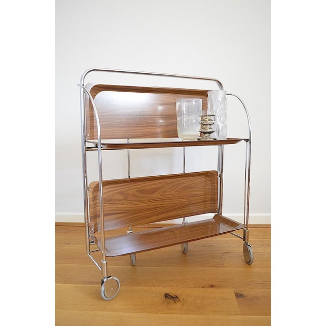 German Folding Bar Trolley, 1970s For Sale - Image 9 of 17