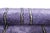 A soft violet field, banded in shifting lavender and lilac tones, overlaid with a bold diagonal lattice of midnight black...