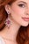 Gemstone Bochic “Capri” Vintage Ruby & White Topaz Earrings Set In 18K Gold & Silver For Sale - Image 7 of 10