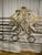 Art Deco Mid 20th Century Vintage Brass Italian Queen Headboard For Sale - Image 3 of 6