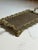 Vintage Victorian Style Brass Vanity Tray With Claw Feet For Sale - Image 9 of 10