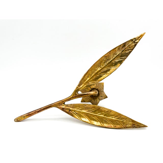 Vintage Brass Flower Candleholder With 6 Removable Petal Ashtrays – Hollywood Regency / Mid-Century Modern For Sale - Image 12 of 13