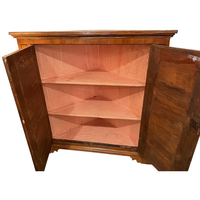 Antique 18th C Directoire Style Mahogany Corner Cabinet For Sale - Image 4 of 5