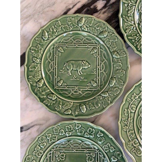 Bordallo Pinheiro Made in Portugal Farm Animal Plates Set of 4 For Sale In Seattle - Image 6 of 12