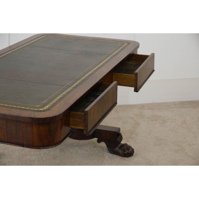 William IV Writing Table in Mahogany, 1830 For Sale - Image 4 of 11