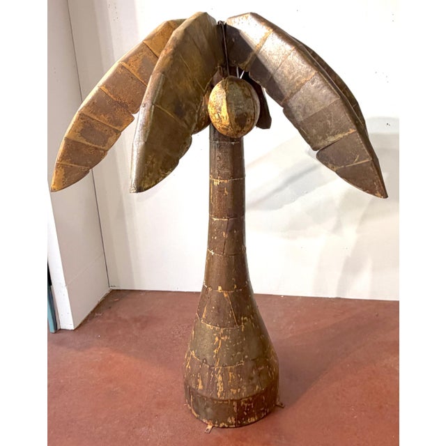 Monumental Mexican Sculptural Iron Palm Tree in the Manner of Sergio Bustamante xMexico, Late 20th Century Monumental...