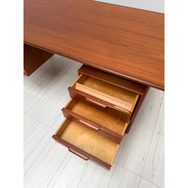 Vintage Danish Teak Model 75 Desk by Gunni Omann for Omann Jun, 1960s For Sale - Image 13 of 18