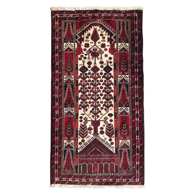 Vintage Turkmen Baluch Rug For Sale - Image 12 of 12