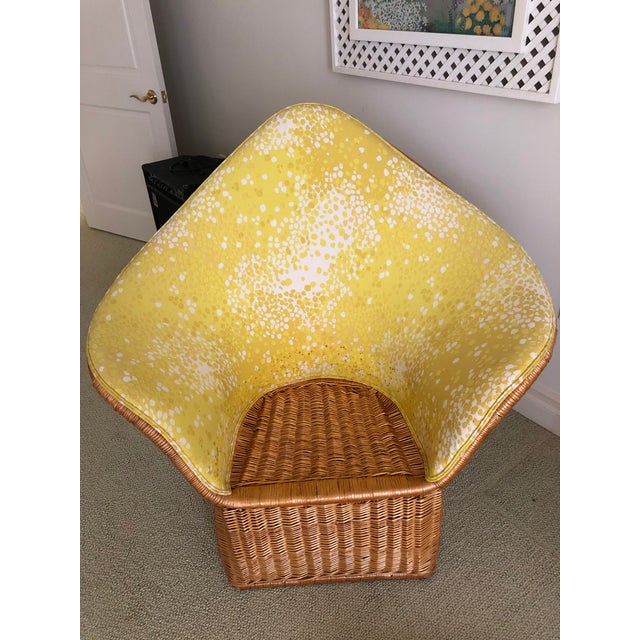 McGuire 1970s McGuire Company Rattan Lounge Chair, Wicker For Sale - Image 4 of 5