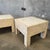 Wood Pair of Vintage Beige Wood & Travertine Side Tables For Sale - Image 7 of 12