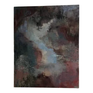 1990s "Word To Your Mother" Abstract Original Oil Painting