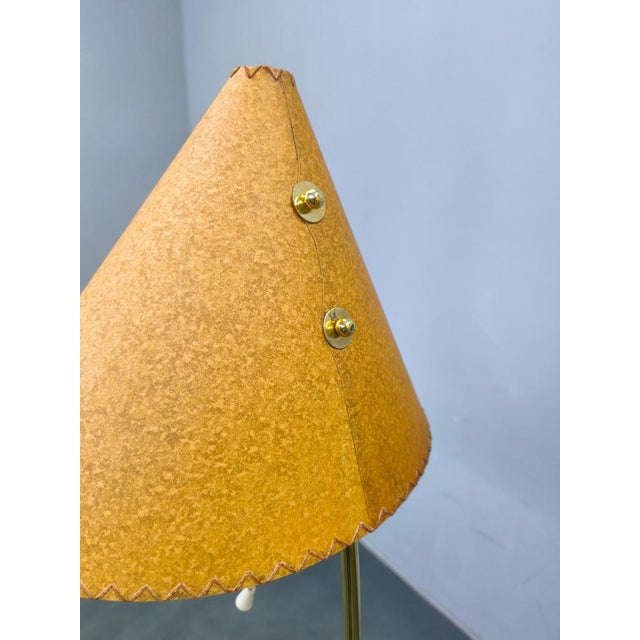 Mid-Century Japanese Style Brass Floor Lamp, 1960s For Sale - Image 8 of 16