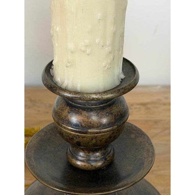 Mid 20th Century English Brass Table Lamps - Lion Paw Feet With Original Shades - a Pair For Sale - Image 10 of 15