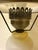 Vintage Victorian "Gone With the Wind" Floral Milk Glass Hurricane Parlor Lamp For Sale In Boston - Image 6 of 16