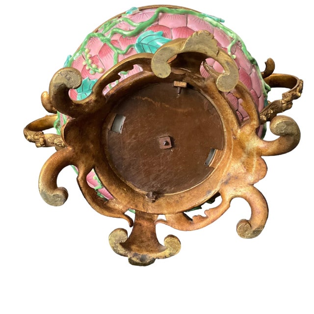 This is a supper rare Pot-Pourri from late 19th Century Measurements: Height: 13 Width: 14 Depth: 9 Some Damage on green...