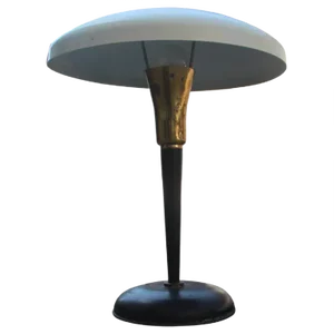 Mid-Century Modern Brass Table Lamp