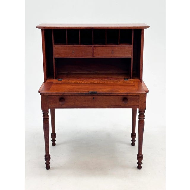 Wood C. 1840-1850 Southern Cherry Plantation Desk For Sale - Image 7 of 18