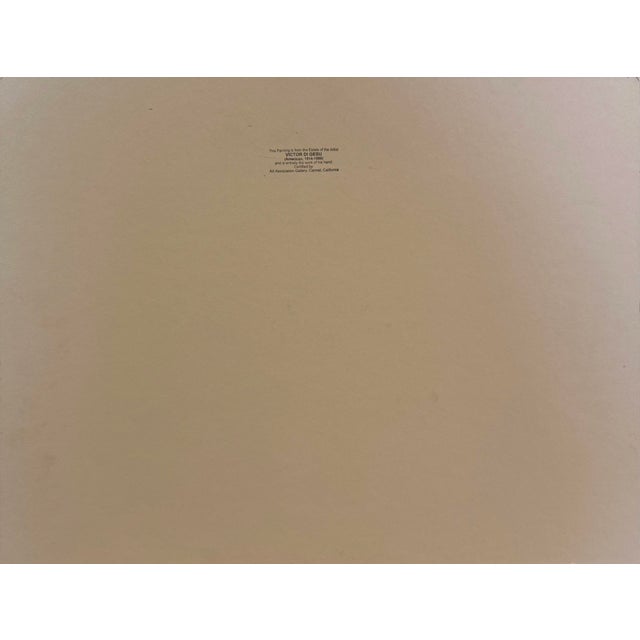 'Still Life of Roses' by Victor DI Gesu, Paris, Louvre, Académie Chaumière, Carmel, Los Angeles County Museum of Art, San Franciso Art Association For Sale - Image 9 of 10