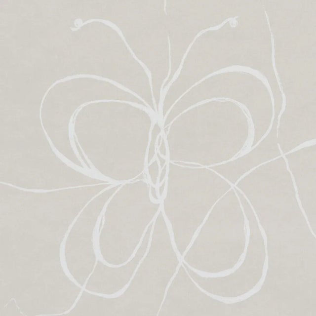 Contemporary Sample - Schumacher x Hera Ford Come Back As A Flower Wallpaper in Light Neutral For Sale - Image 3 of 3