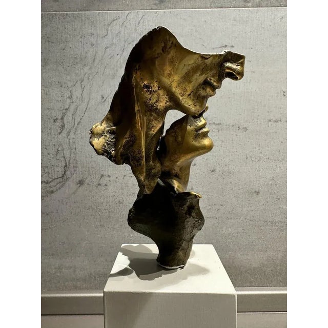 Italian Sculpture Bronze Lovers For Sale - Image 10 of 10