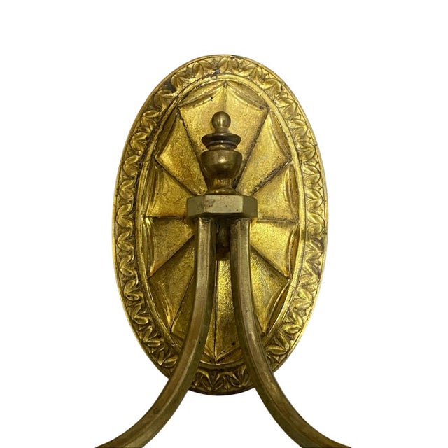 Traditional Vintage Classic Leather Shades Bronze 2-Light Plug in Wall Sconce For Sale - Image 3 of 7