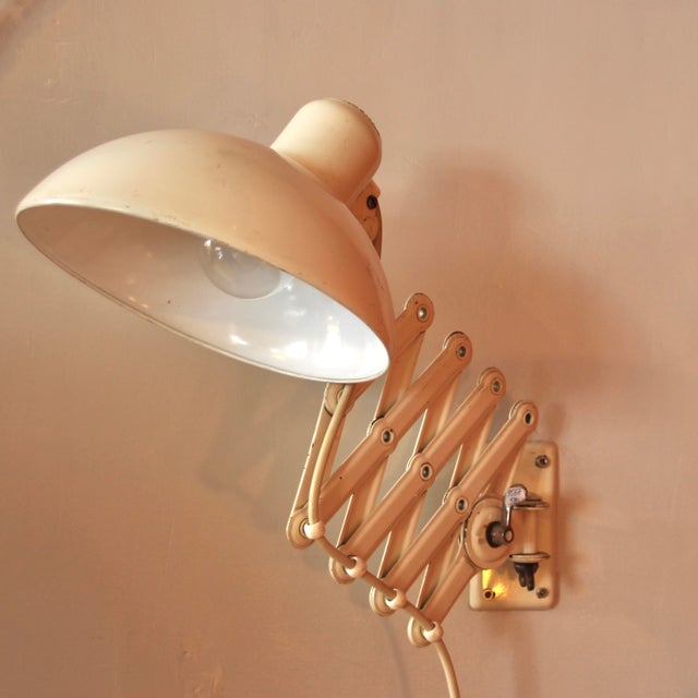 Bauhaus Scissor Wall Lamp by Christian Dell for Kaiser Idell / Kaiser Leuchten, 1940s For Sale - Image 3 of 18