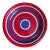 Vintage Raymor Red and Blue Striped Ceramic Plate For Sale